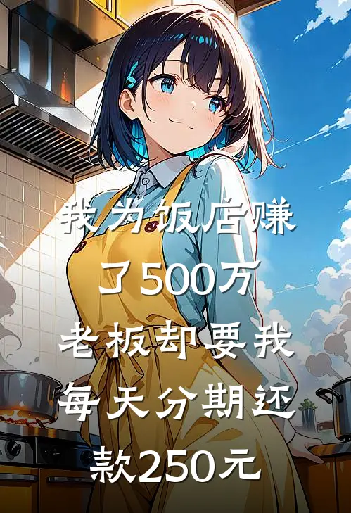 我为饭店赚了500万，老板却要我每天分期还款250元