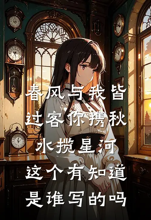 春风与我皆过客你携秋水揽星河,这个有知道是谁写的吗
